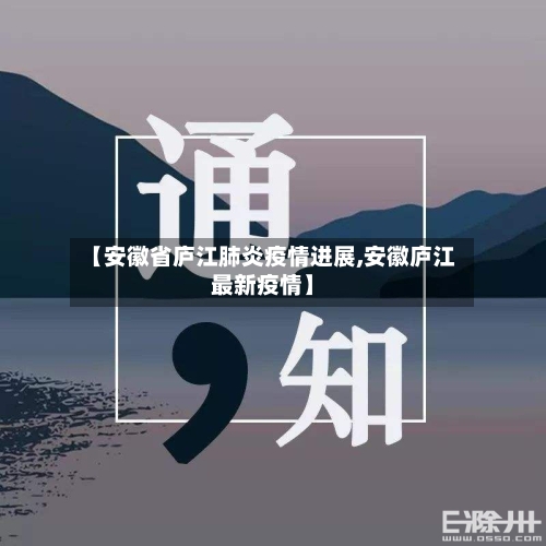 【安徽省庐江肺炎疫情进展,安徽庐江最新疫情】-第1张图片