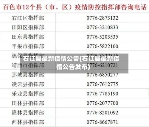 右江县最新疫情公告(右江县最新疫情公告发布)-第3张图片